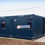 Cabană modulară 36 mp din containere 6x3 – ansamblu complet Blue Container